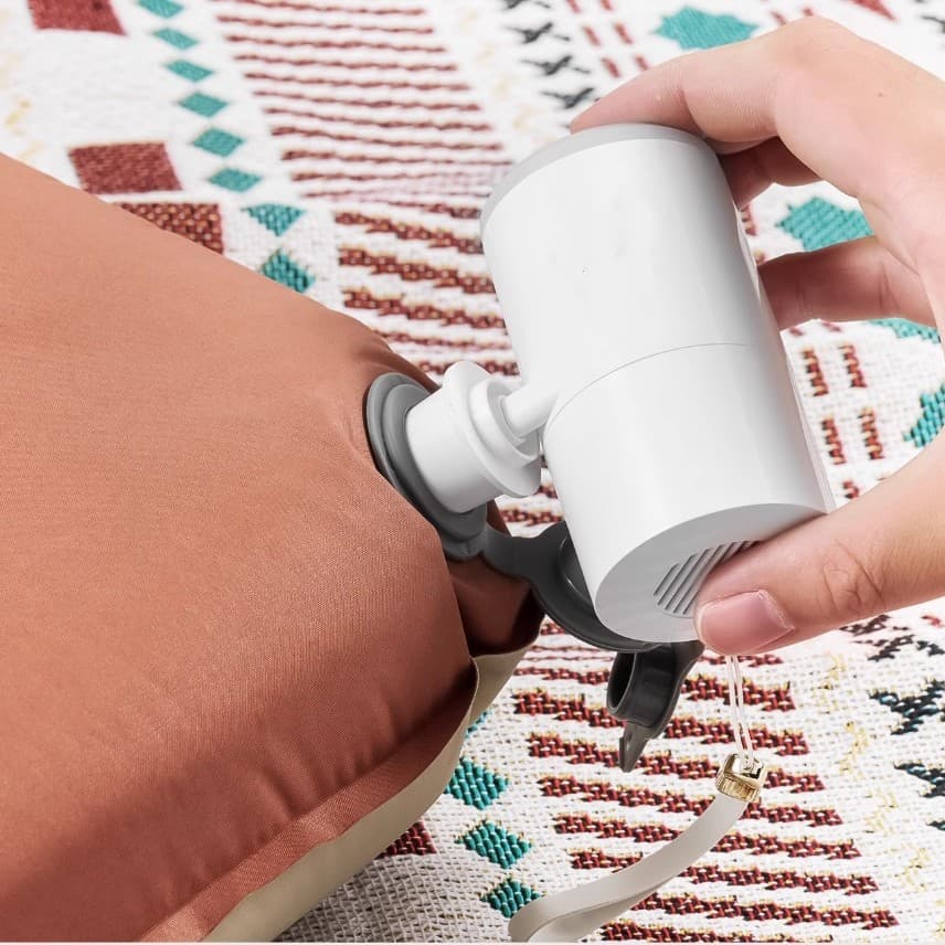 Electric vacuum pump, mini portable household outdoor inflator with camping light