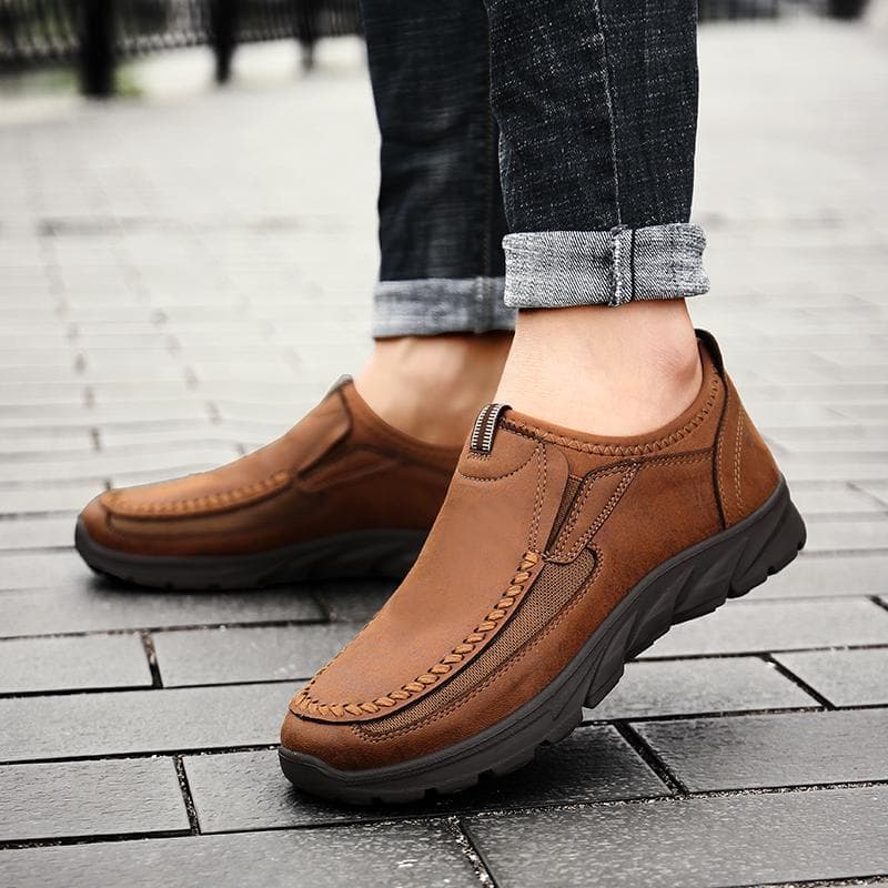 Men's Spring/Autumn Old Beijing Cloth Shoes Cross-border Large Size Casual Shoes Non-slip Soft Sole Middle-aged Dad Shoes