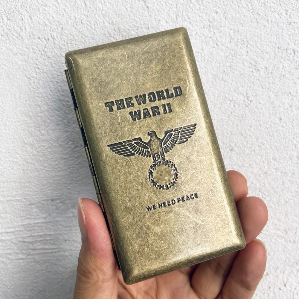 Cross-border wholesale slim cigarette case, 20-slot holder for men and women, ultra-thin creative Chinese-style cigarette case
