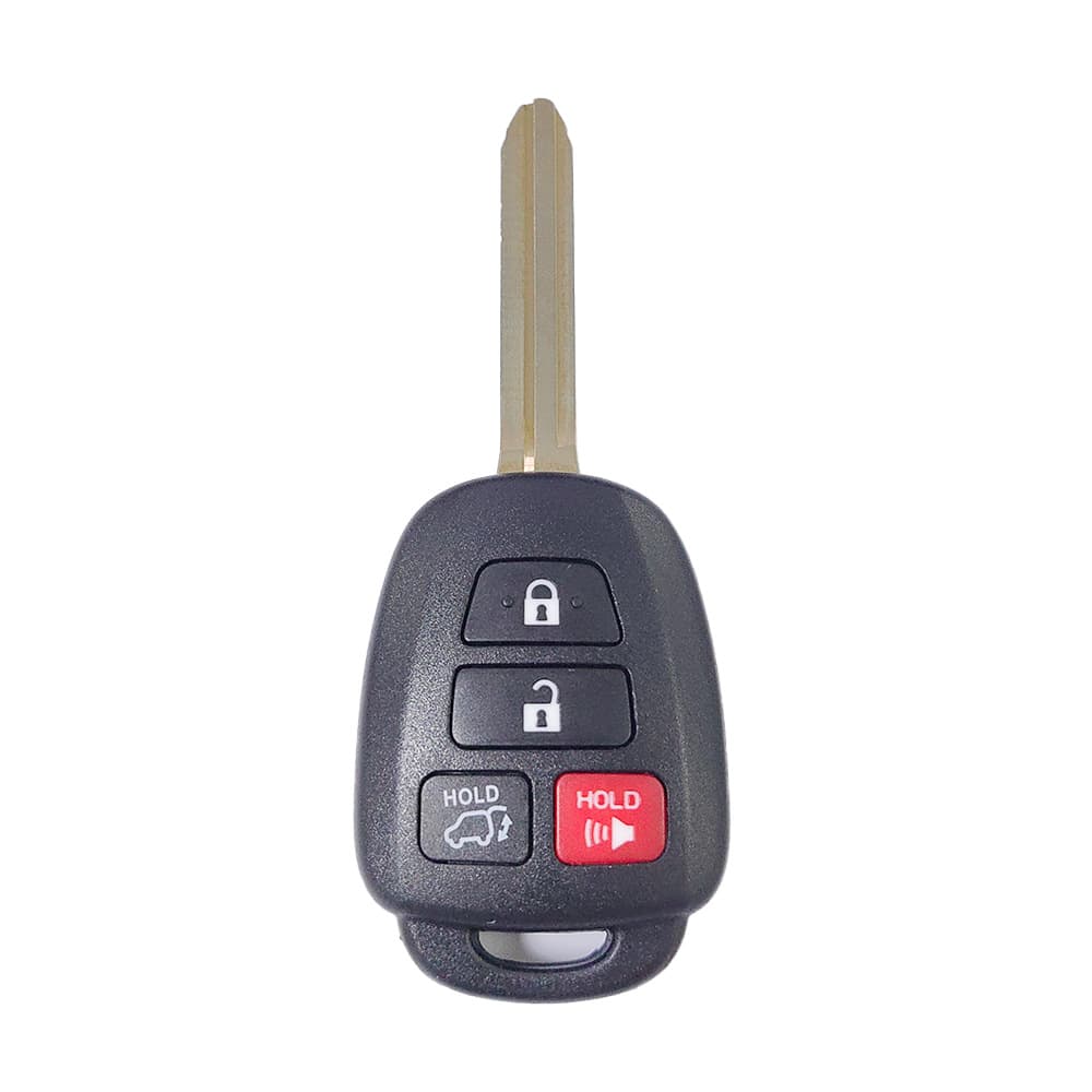 Compatible with Toyota Sequoia RAV4 Highlander 4-Button Flip Car Key GQ4-52T