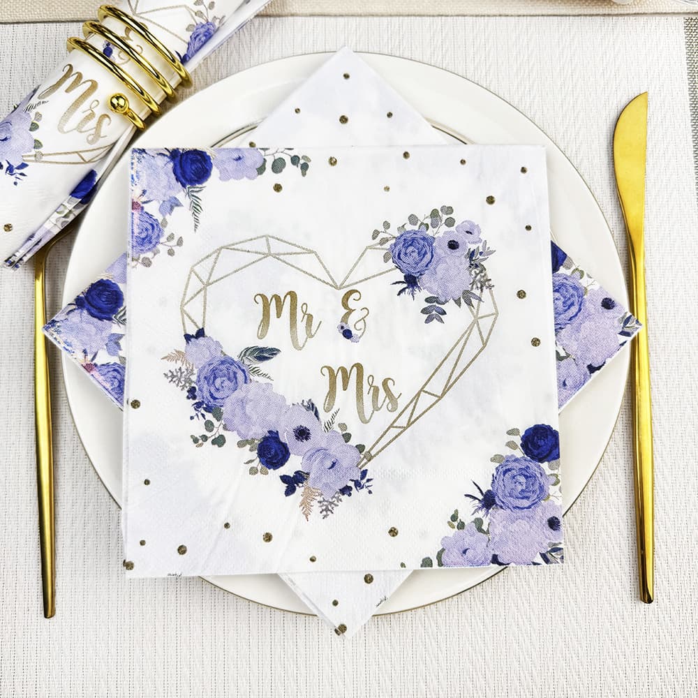 33*33cm napkin love wedding party napkin western food party wedding tissue hotel disposable napkin