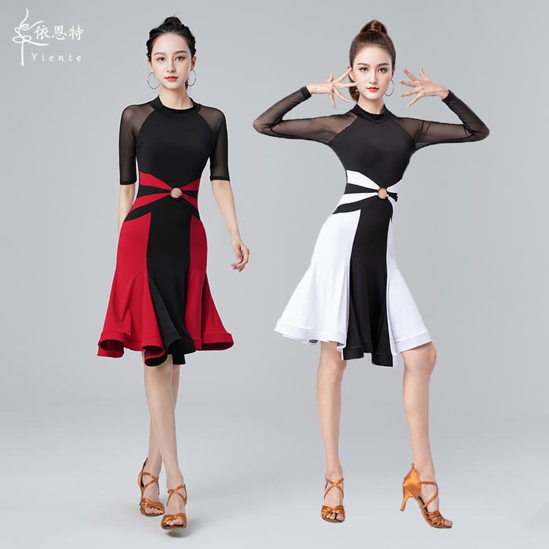 Latin Dance Dress, New Style Adult Dancewear Performance Practice Outfit, 2025 Professional Dance Competition Performance Costume