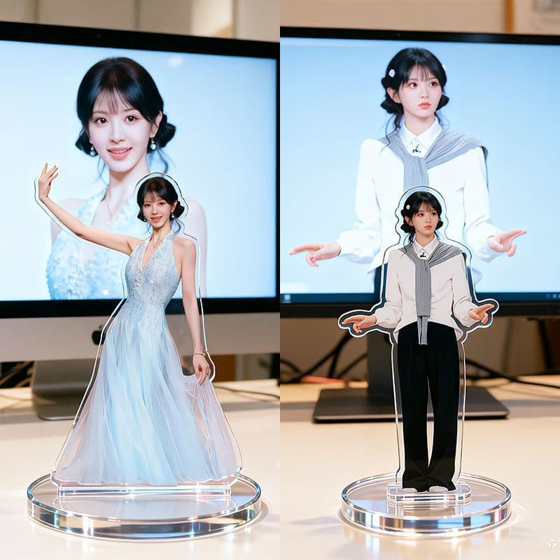 Hello! Tian Xiwei made her own peripheral acrylic stand-up exquisite room decorations to send gifts to friends on Saturday.