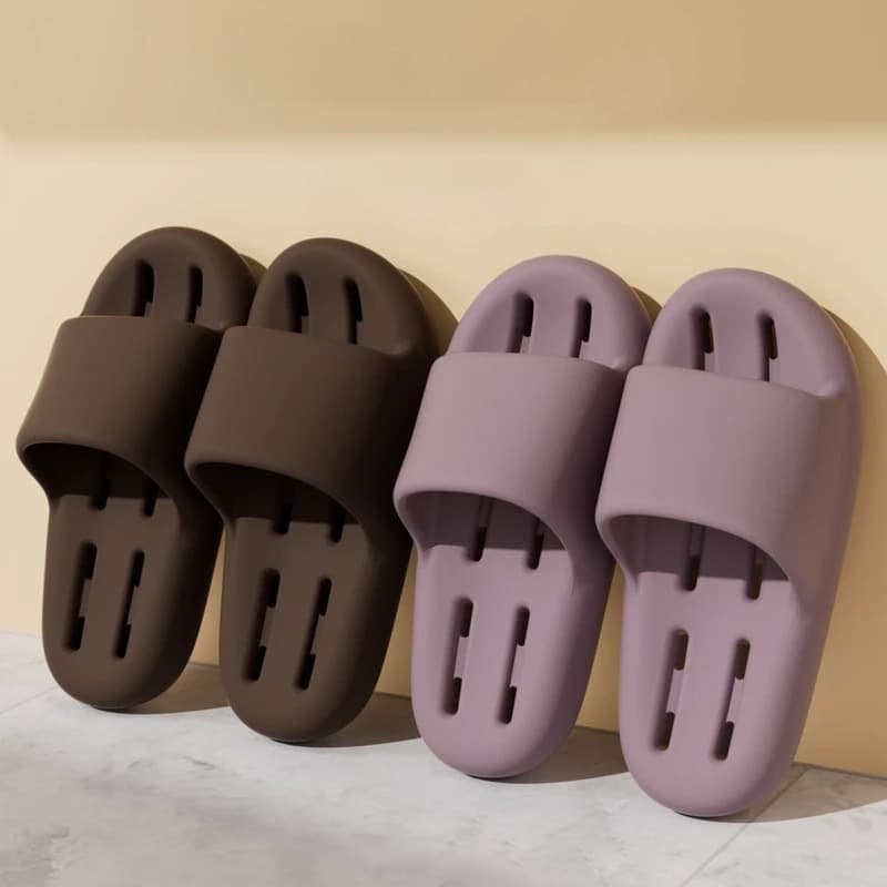 4.0mm Thick Sole EVA Bathroom Slippers for Women Summer Indoor Home Shower Non-Slip Sandals Men's Slipper