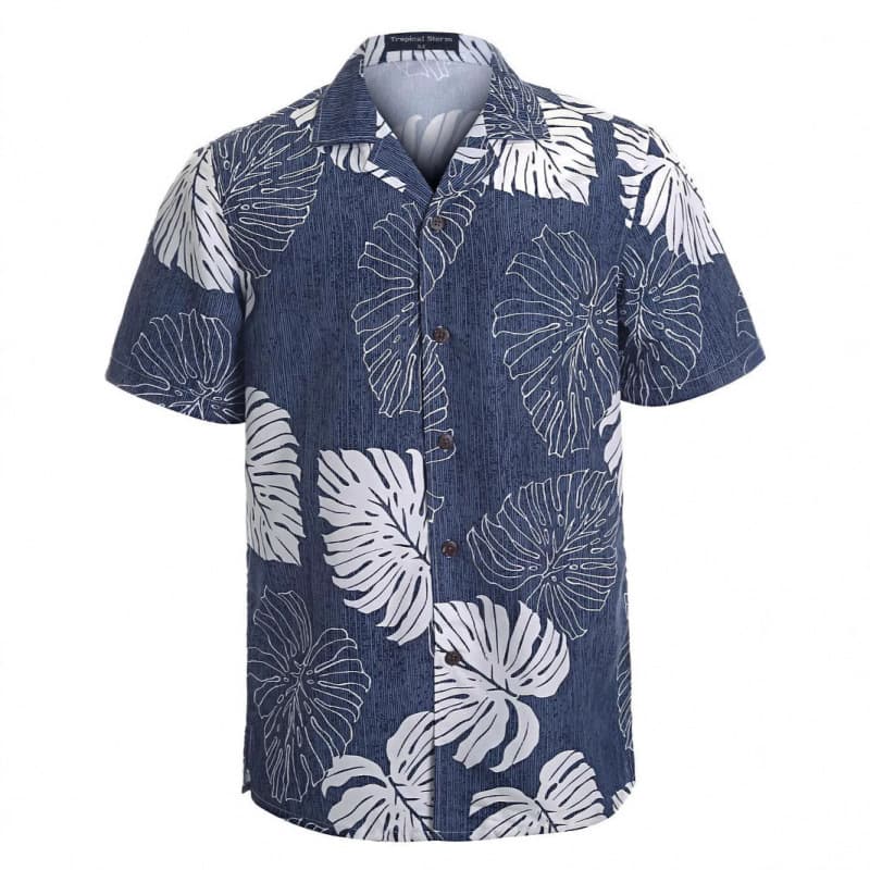 Best-selling Cross-border 3D Print Hawaiian Shirt Casual Loose Notch Collar Short Sleeve Shirt