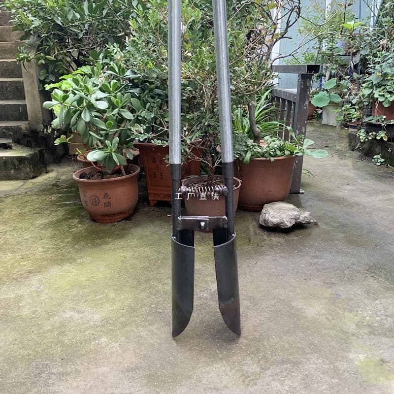 Engineering Digging Tool for Electric Pole Holes, Hard Soil Digging, Manganese Steel Clamp Shovel, Luoyang Shovel for Pile Core Extraction, Photovoltaic Tools