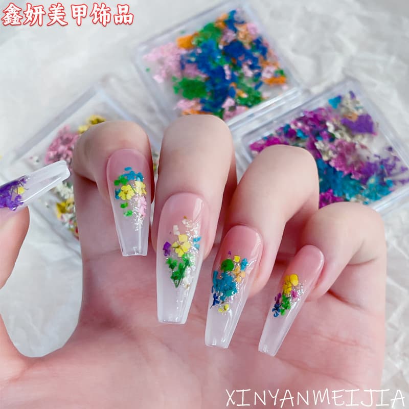 Nail Art Dried Flowers Nail Decorations Petals Small Flowers Floral Mix DIY Materials Nail Flower Accessories Stickers Japanese Style