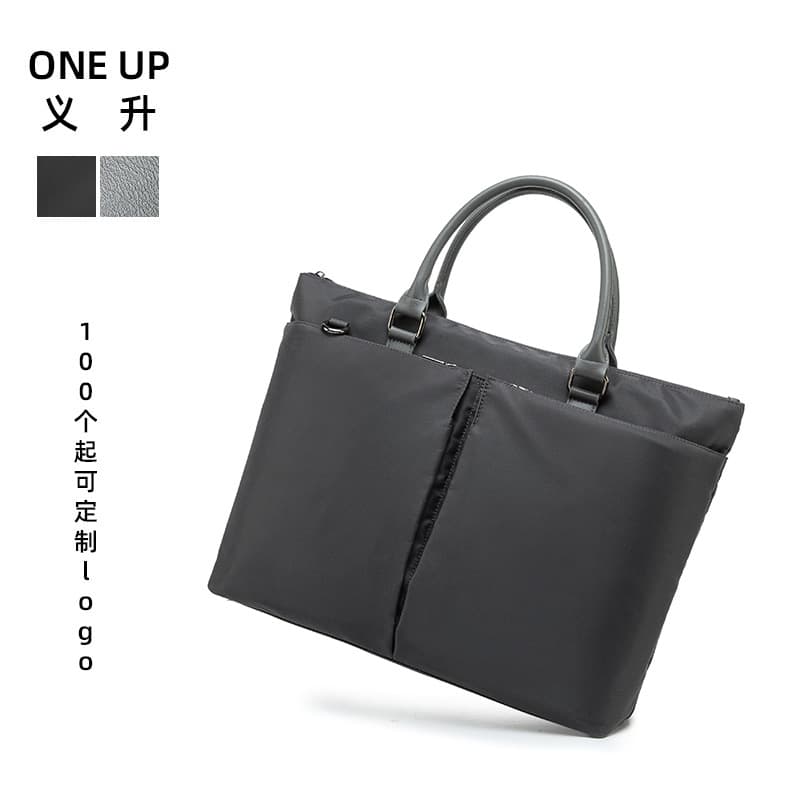 New Women's Briefcase Large Capacity Business Simple Ladies Handbag Conference Bag Waterproof Composite Fabric Unisex
