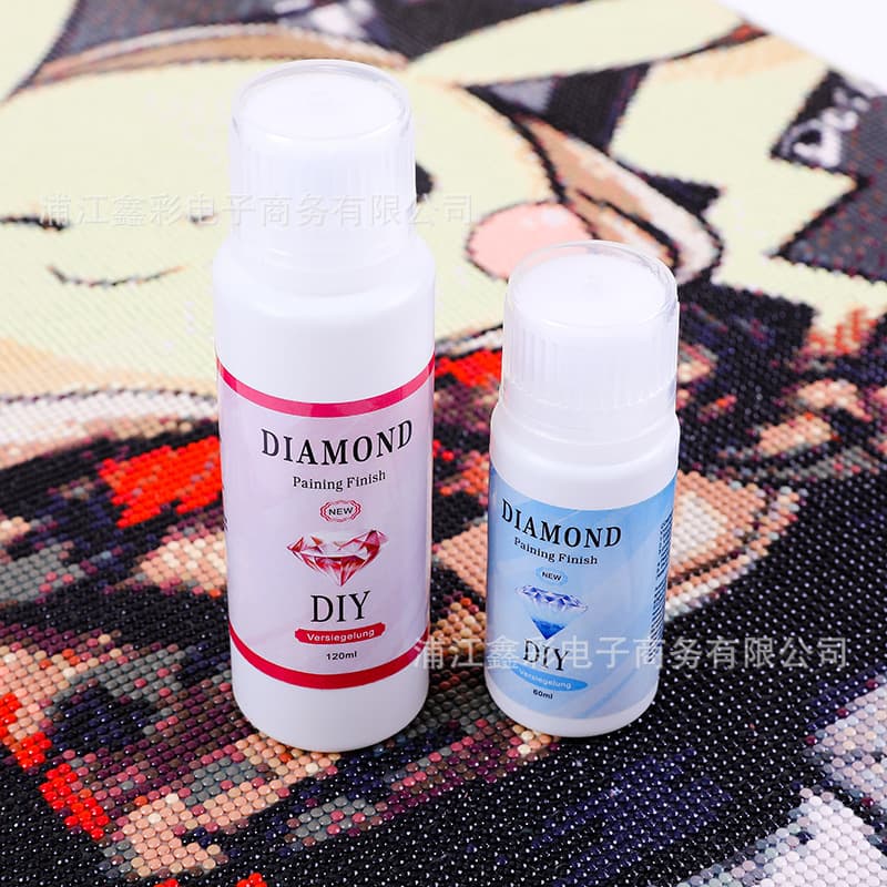 Diamond Painting DIY Sealing Glue 120ml 60ml Protective Agent Anti-Shedding DIY Gloss Agent Diamond Embroidery Glue Accessories