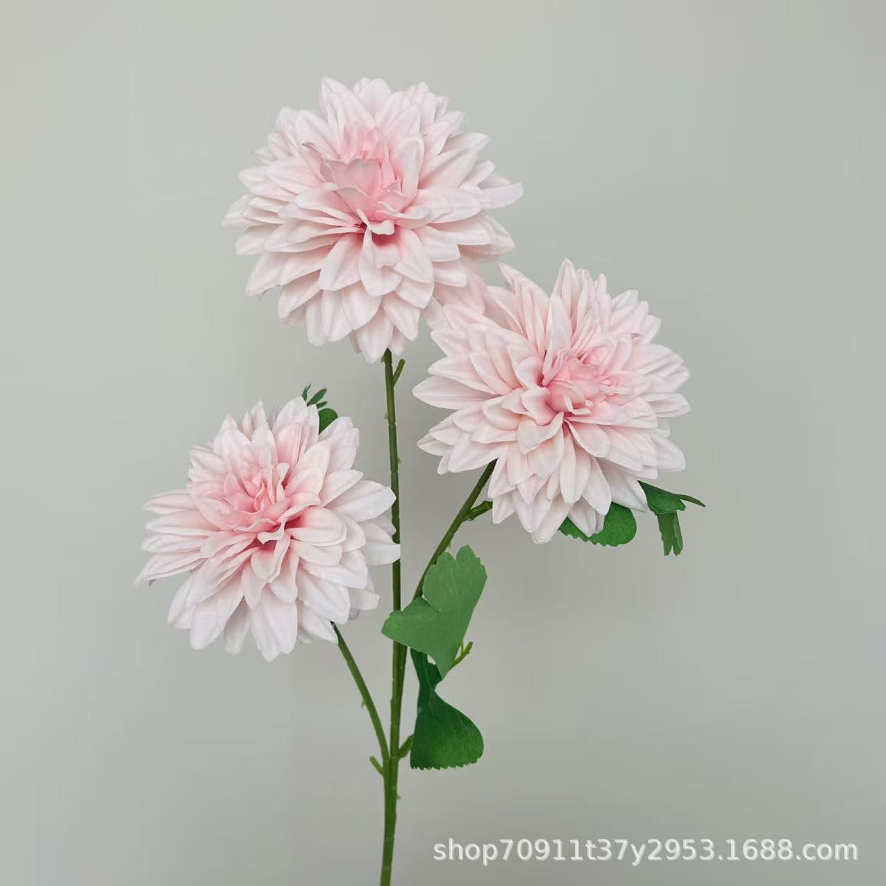 Cross-border artificial flowers for wedding and holiday decoration, handmade faux dahlia, silk flowers for outdoor decor and home accents