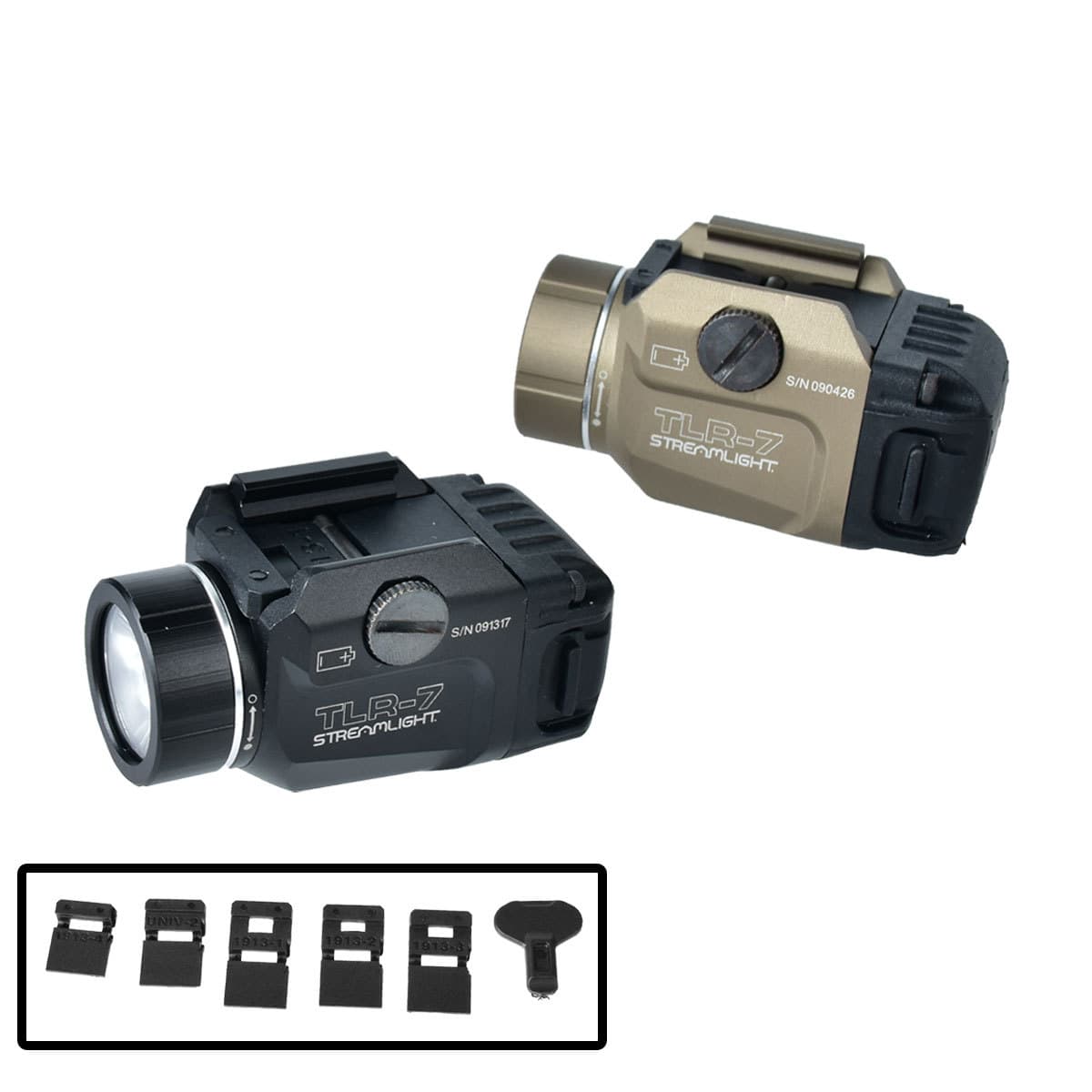 TLR-7 Under-Barrel Flashlight TLR-8 Under-Barrel Flashlight with Red Laser LED Bright Light Mini Strobe Flashlight