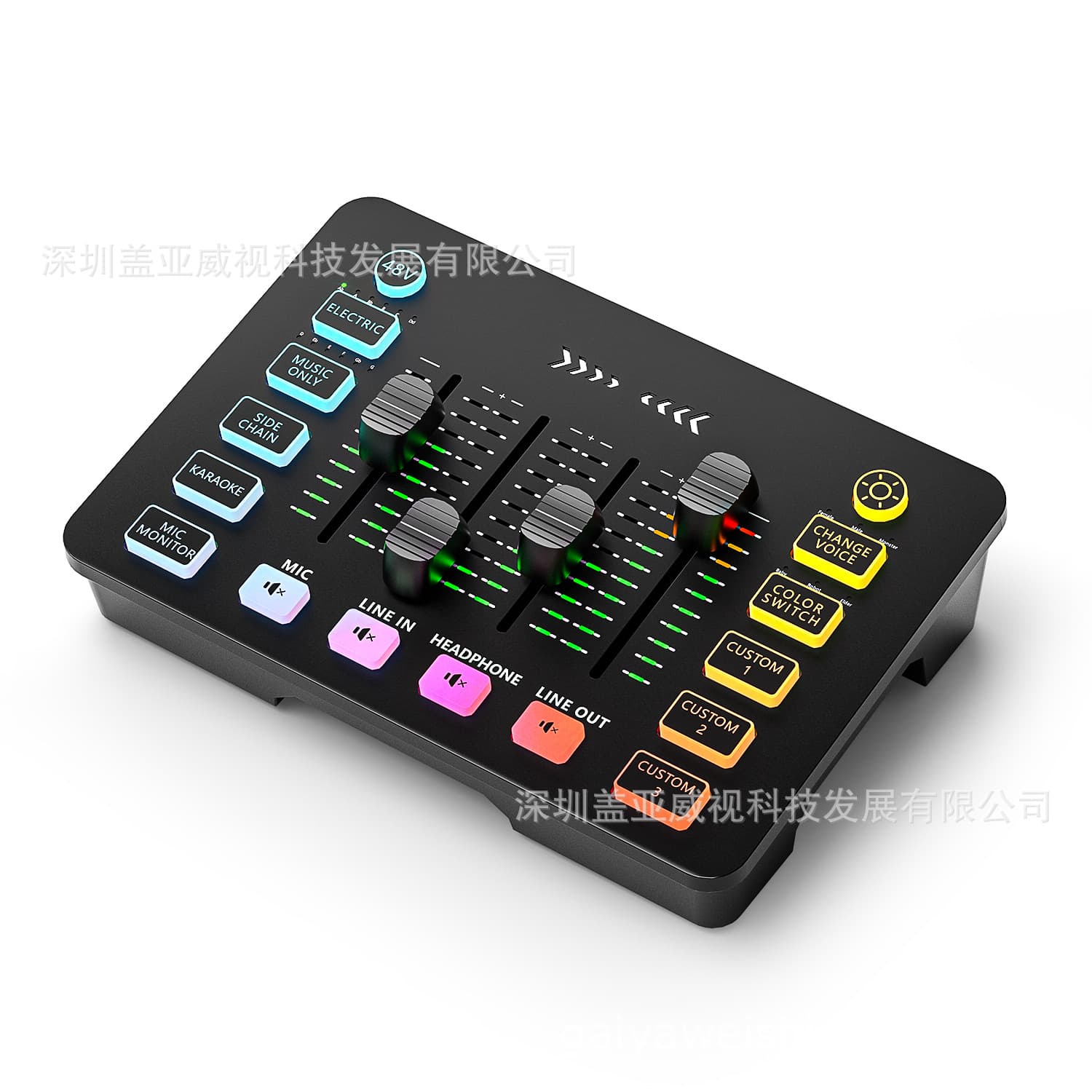 Audio Mixer Recording Sound Card Professional Mixer Hot-Selling Live Streaming Dedicated Compact Audio Mixer