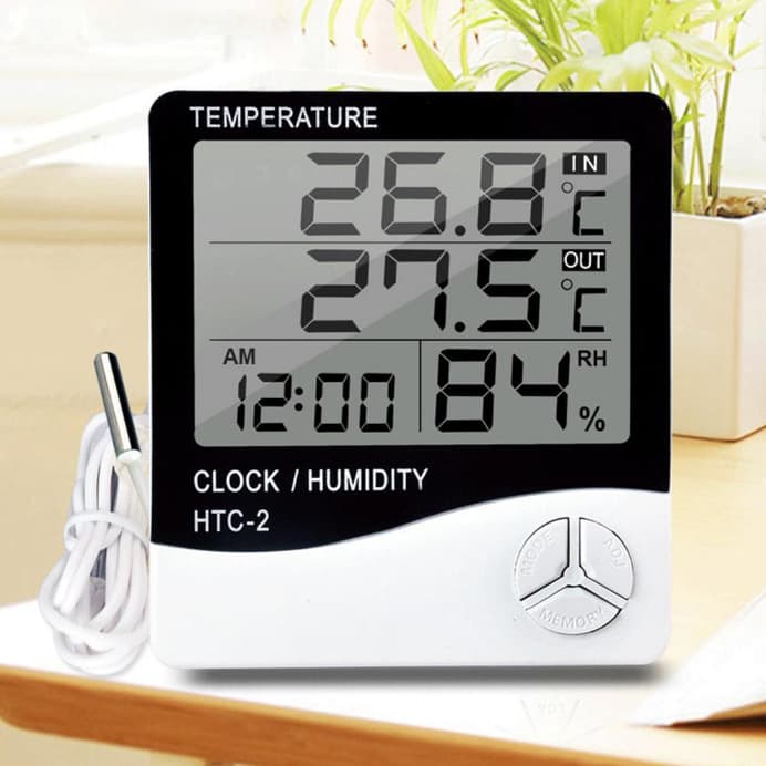 Htc-1 Simple Electronic Temperature Humidity Meter Indoor Wall-mounted Logo Customizable Office/cultural/other Festival Supplies