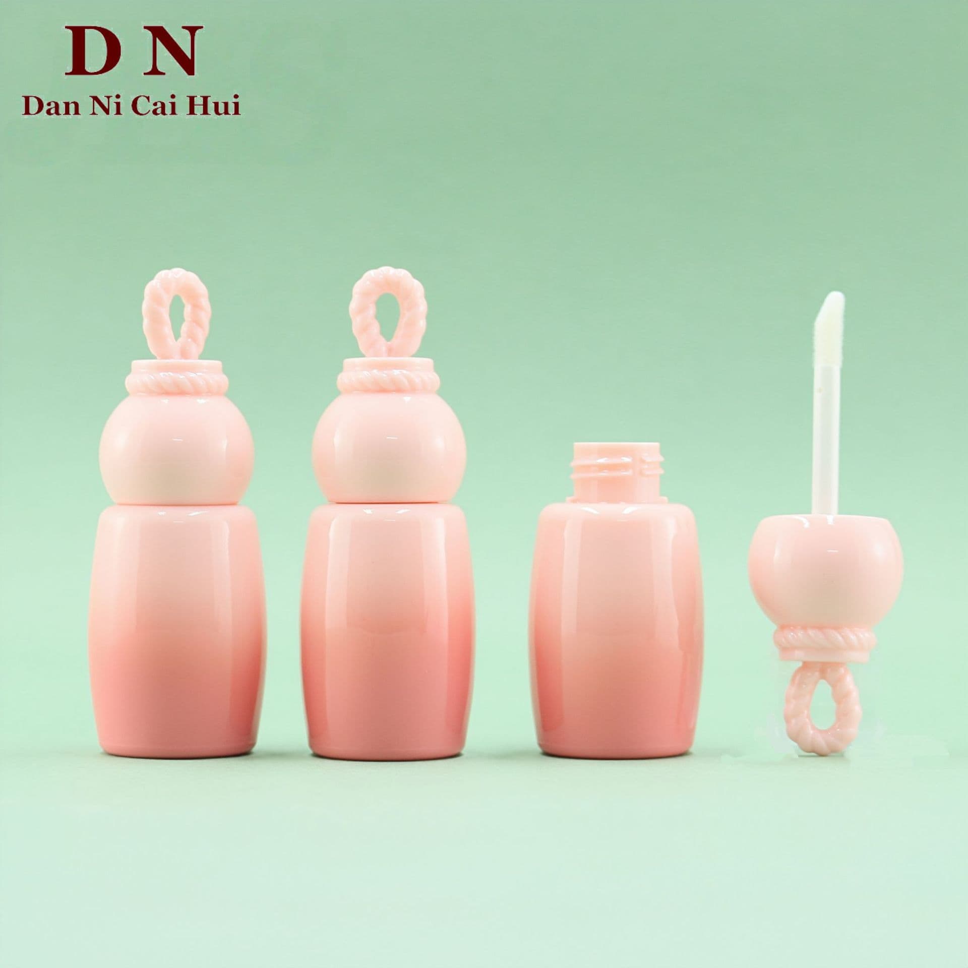 New style hemp rope knot can be hung 3ml lip glaze empty tube lip gloss tube cosmetic packaging material manufacturer directly approved Z
