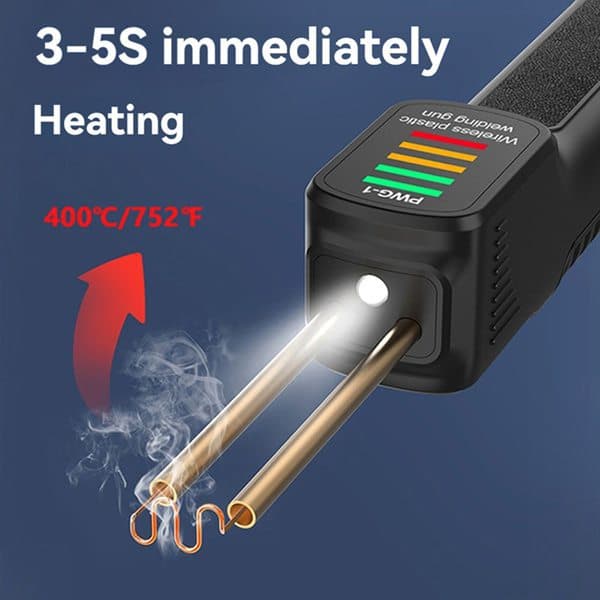 1 set Color: black Material: plastic + metal Handheld plastic welding gun suitable for car maintenance