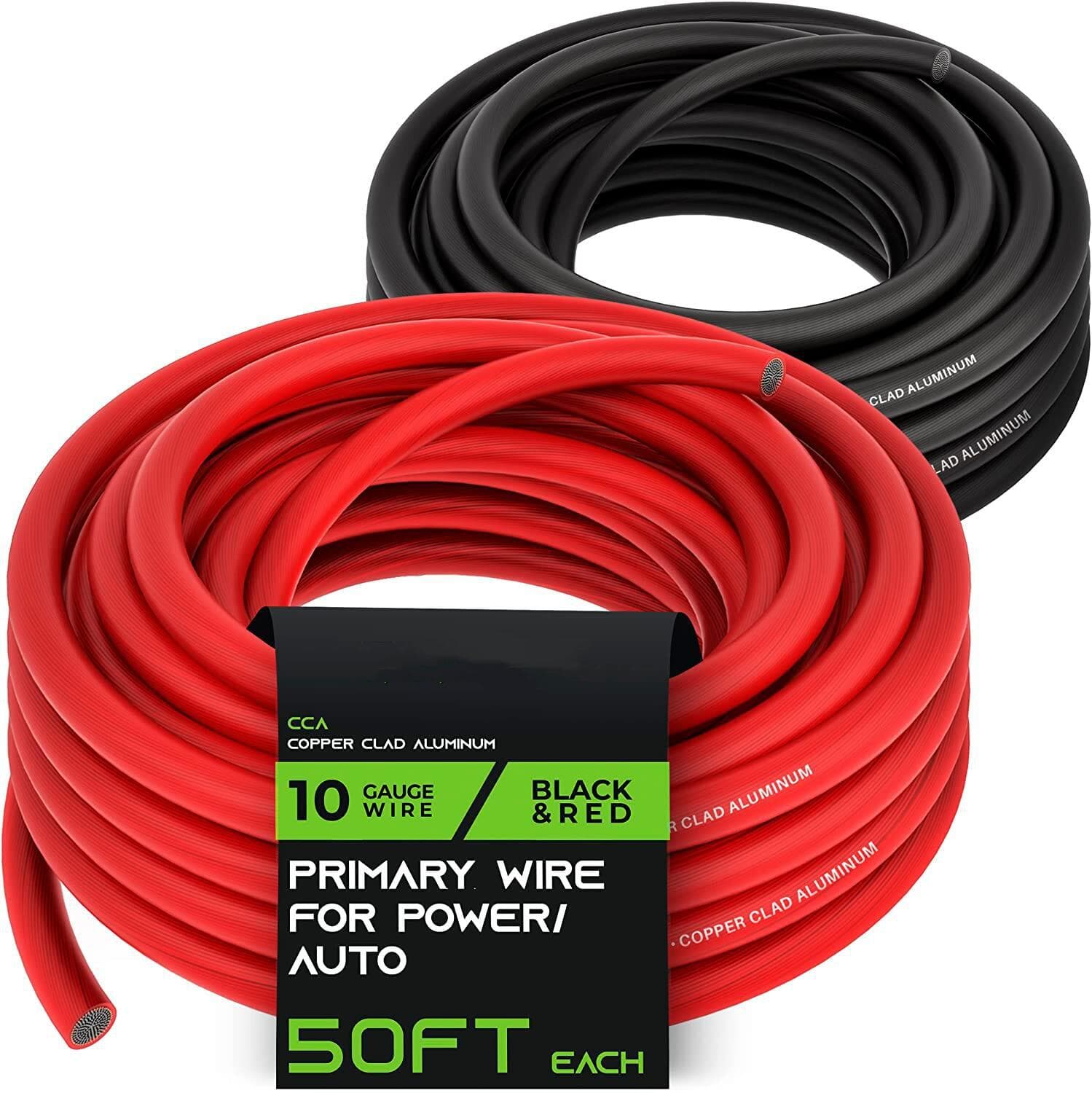 CCA Copper Clad Aluminum Wire, Automotive Power/Battery Cable, Car Audio, Trailer Wiring Harness, Electrical Connection Wire