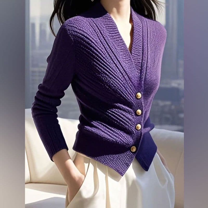 High-end knitted sweaters, unique and beautiful inner cardigan tops, women's short sweaters, fashionable new models