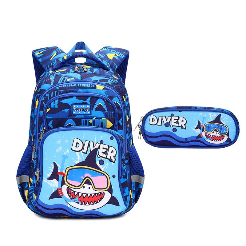 2026 New Style Elementary School Backpack for Boys, Fashionable and Lightweight, Grades 1-3, Spine-Protecting Shoulder Straps, Double-Shoulder Bag for Girls