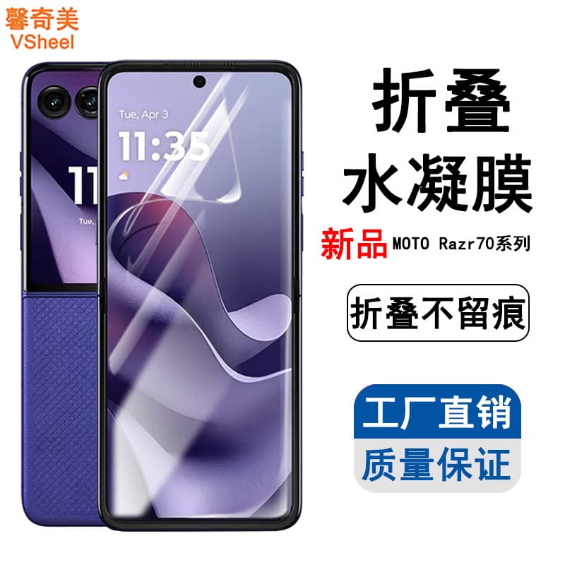 Compatible with Moto Razr 70 Ultra Hydrogel Film Motorola 2023+ Screen Protector High Definition TPU Foldable Film