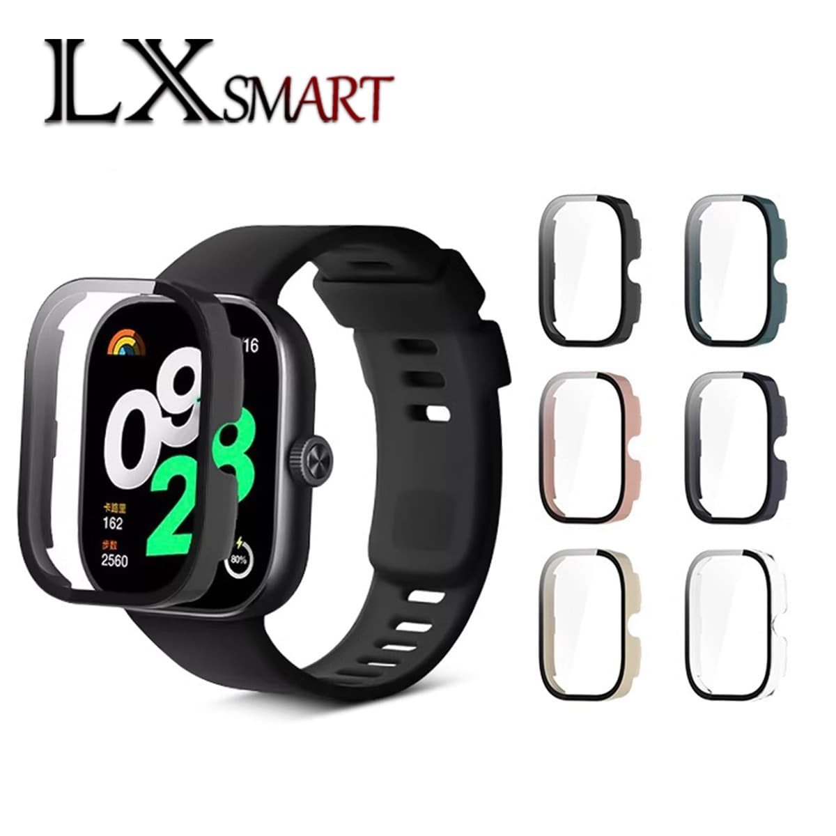 Compatible with Redmi Watch 4 Protective Case, Watch 4/5 Case, Redmi Watch 4 Shell Film Integrated Smart Case