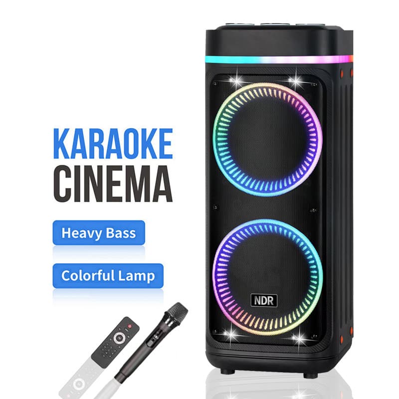 Cross-Border Private Mold New Dual Speaker Square Dance Speaker Bluetooth Connection Outdoor Speaker Built-in Battery Speaker Subwoofer