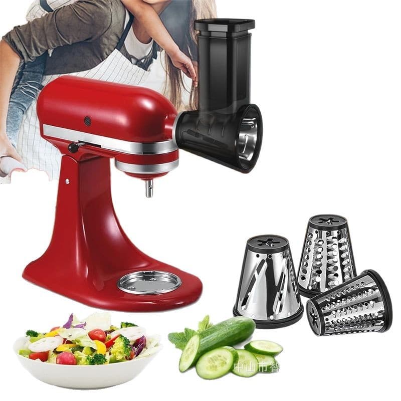 KitchenAid Small Vegetable Slicer for Shredding and Slicing, Compatible with KitchenAid Stand Mixer, Grating Cheese, Hot Selling Model