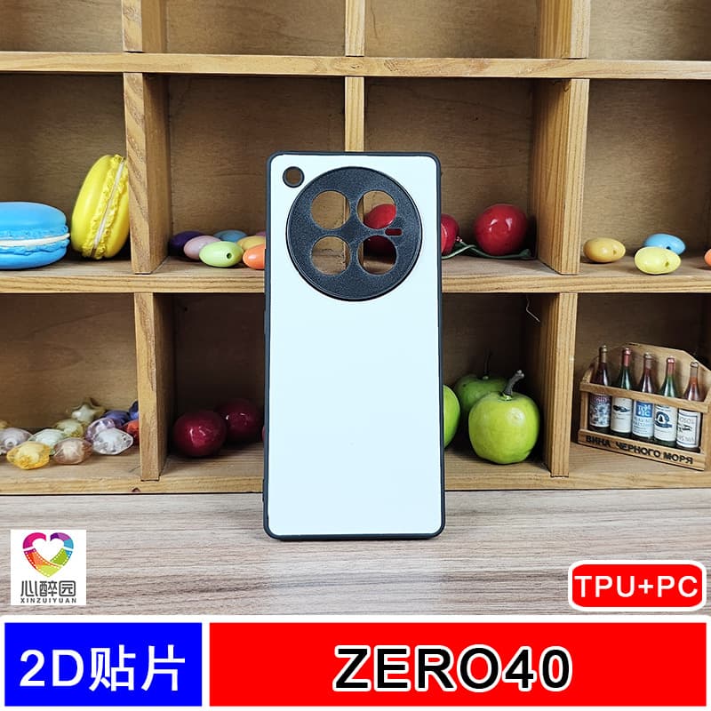 Suitable for ZERO40 thermal transfer mobile phone case photo DIY groove TPU + PC protective cover semi-finished material