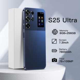 S25 Ultra Hot Selling Cross-Border Phone Global 4G Large Screen 6.8-Inch External Pen Android Smartphone 3+16