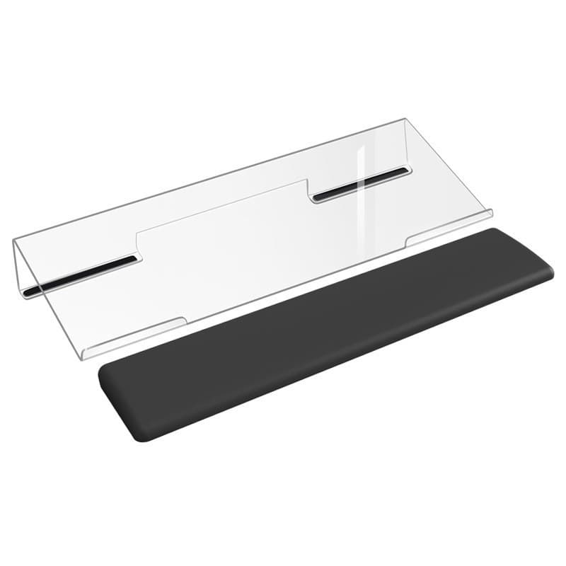 Acrylic Keyboard Stand Bracket No-drill Installation Computer Desk Keyboard Cover Support Riser Tilt Accessory