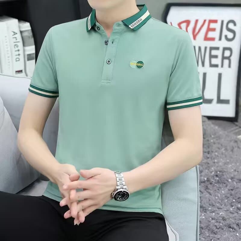 Summer Export Short Sleeve T-Shirt Polo Shirt 2026 Casual Turn-Down Collar Loose Fit Men's Polo