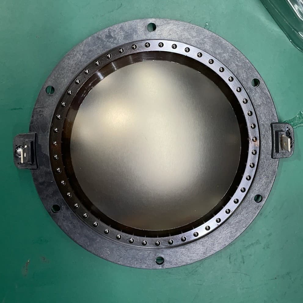 99.2mm Tweeter Diaphragm with Post Flat Wire Titanium Film Voice Coil, High Frequency Full Range Driver Head Speaker Parts