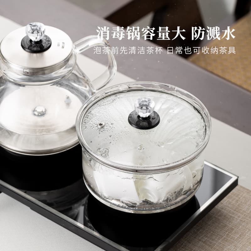 Smart Fully Automatic Bottom Water Supply Electric Kettle for Tea Table, Integrated Home Tea Boiling Stove and Vise Dual-Purpose