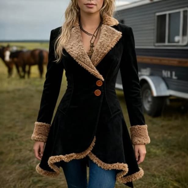 2025 Suede Jacket Independent Site Export Sheepskin-Lined Thick Coat Women's Jacket Winter New Arrival