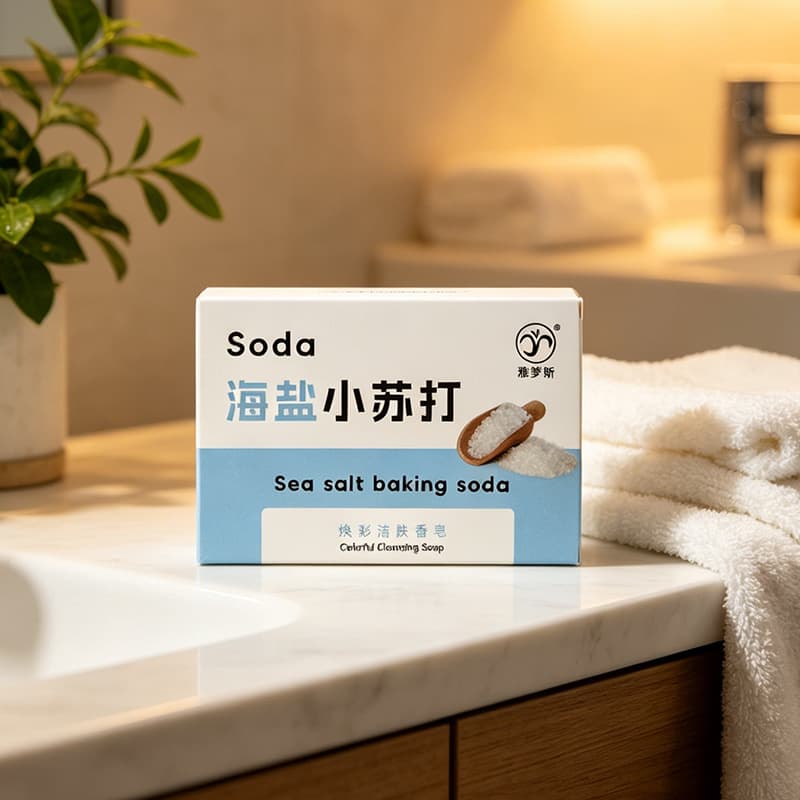 Yamengsi Baking Soda Cleansing Soap 100g Gentle Moisturizing Hand Soap, Home Bath Soap, In Stock