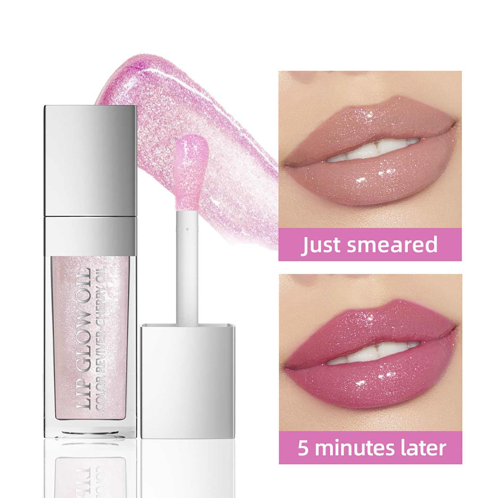 Hellokiss Lip Oil Lip Balm Moisturizing Nourishing Transparent Plumping Glaze Glass Oil Beauty Skin Care Makeup Lipstick