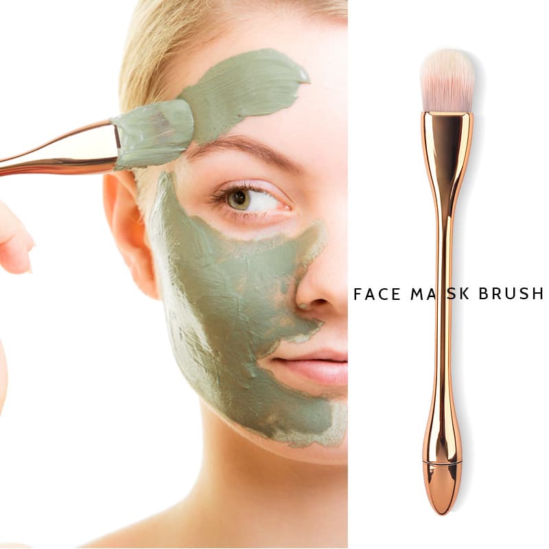 Beauty Tool Single Face Mask Brush Slim Waist Soft Bristle Makeup Brush Electroplated Gold High-Heel Long Handle Makeup Brush