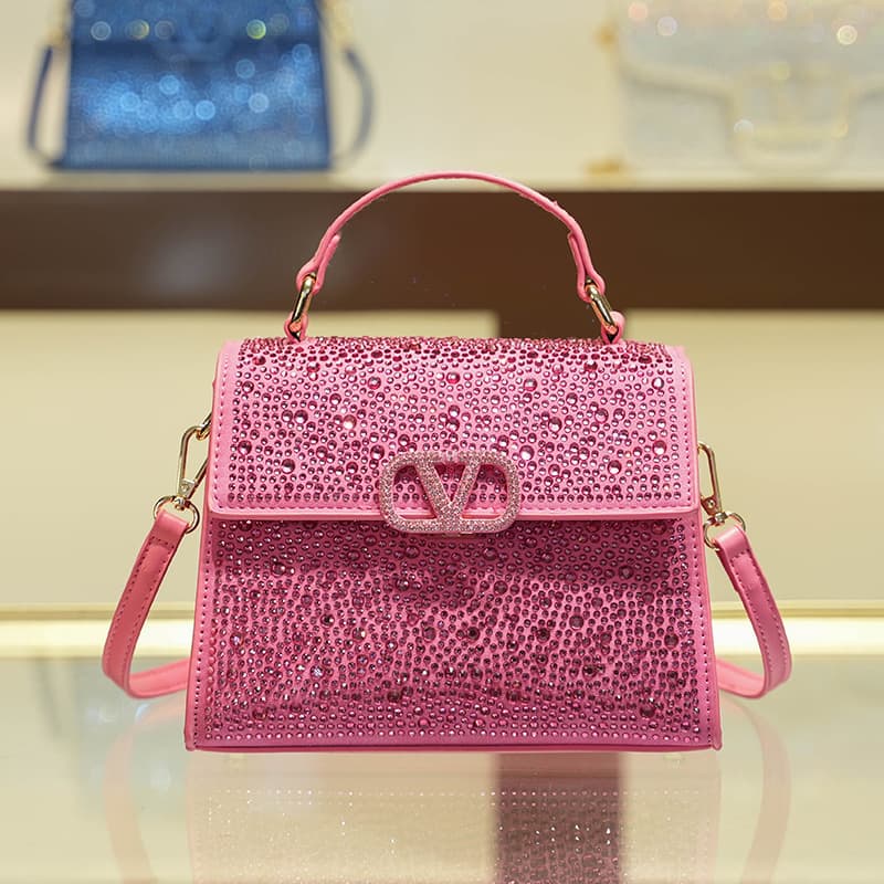 2023 New Lion Dance Rhinestone Handbag European and American Fashion Cross-Border Stock Women's Bag Shoulder Crossbody Rhinestone
