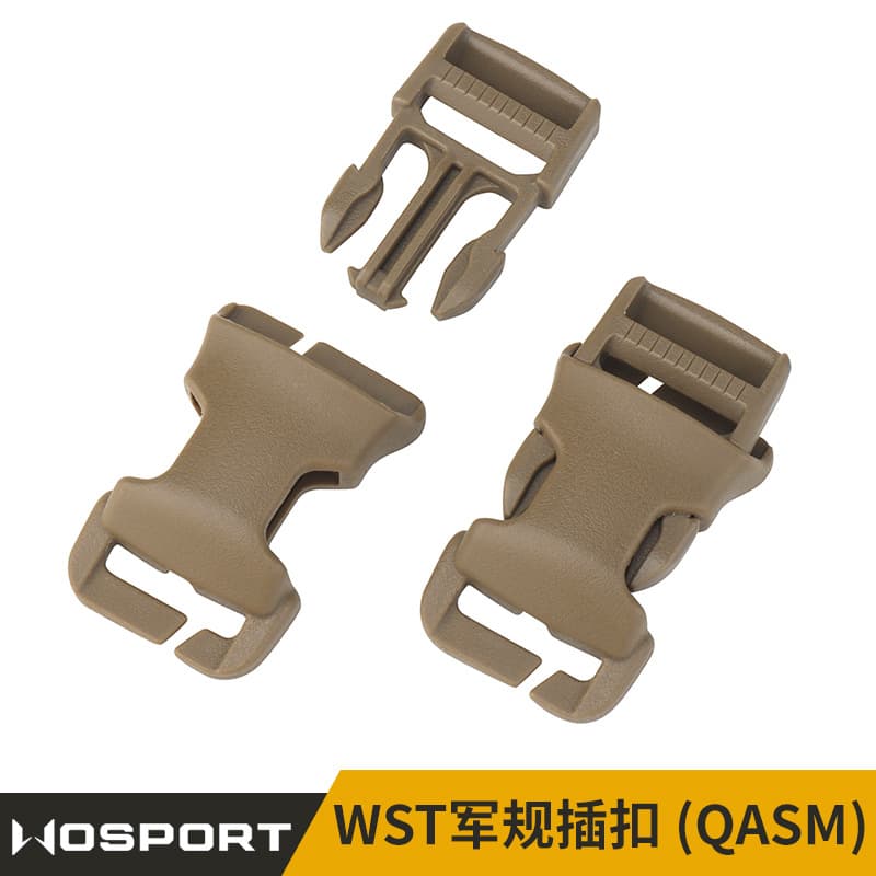 2.5cm Detachable Tactical Vest Backpack Buckle WST Military Spec Buckle (QASM) 2PCS per Set