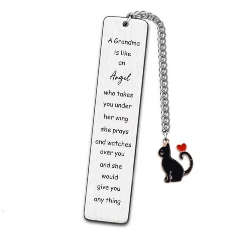 2024 Amazon Stainless Steel Engraving Bookmark Pendant Teacher’s Day Student Gift Cat Customized Stainless Steel Bookmark