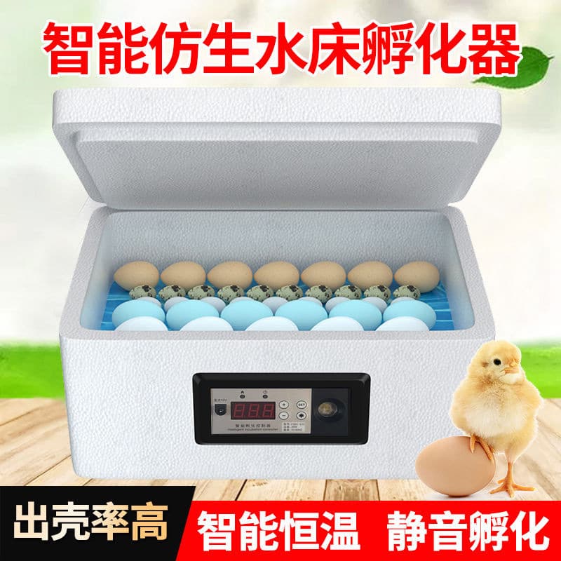 Small home-use smart chick incubator, machine for hatching chicks, duck and pigeon waterbed incubator
