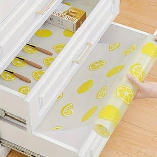 Thickened PEVA Cabinet Liner, Drawer Mat, Moisture-Proof Pad, Kitchen Waterproof and Oil-Proof Pad, Shelf, Wardrobe, Shoe Cabinet, Refrigerator Mat