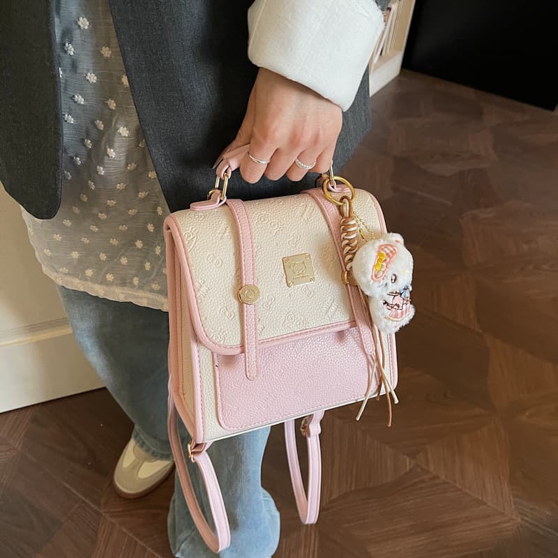Cross-border backpack cute high-end handbag 2026 niche design women's small backpack casual women's bag