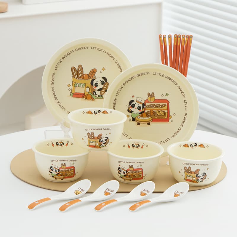 Berula IP Japanese Cream Style Bowl, Spoon, Dish, Ceramic Mug Gift Set for Anniversary Celebrations and Gifting