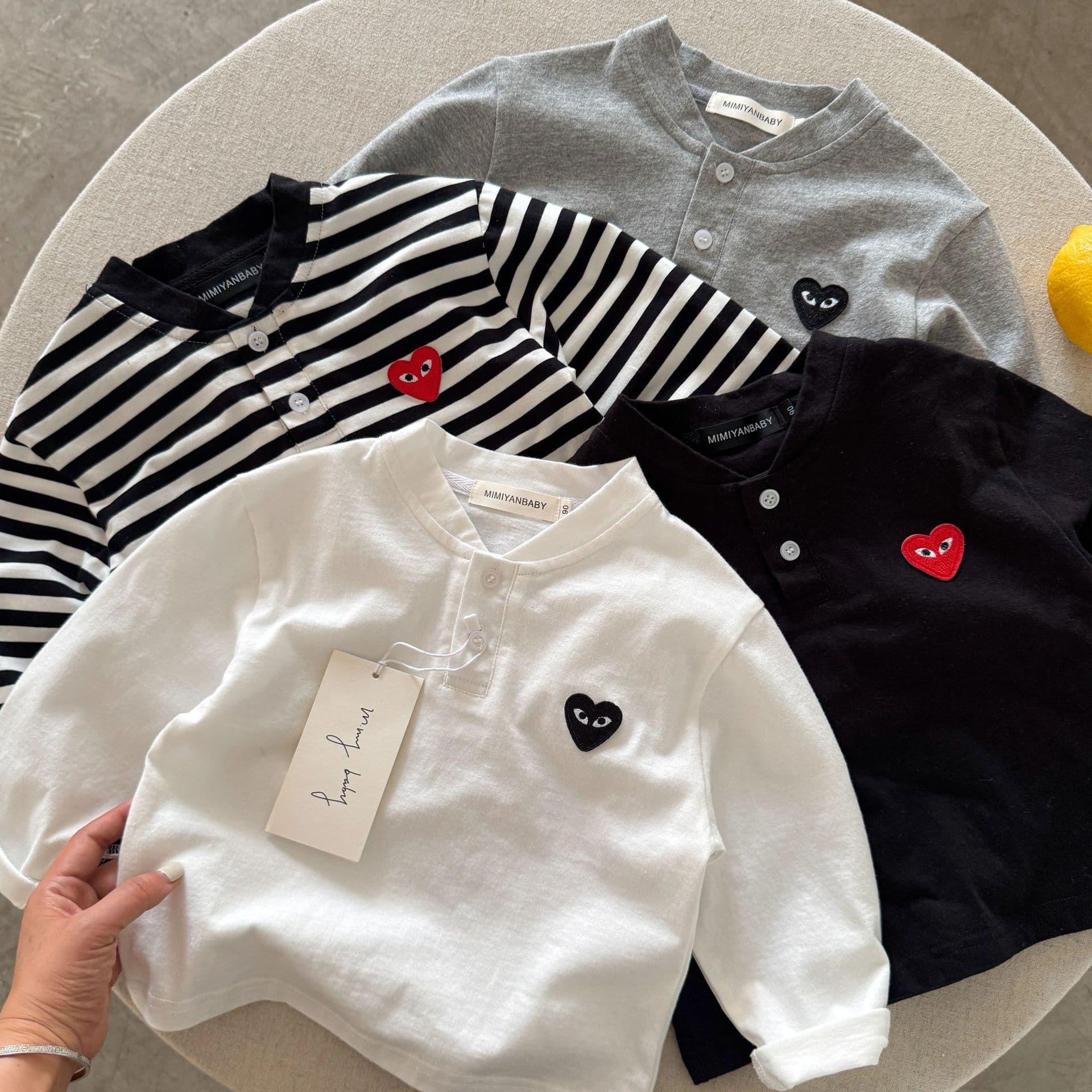 Kids Long Sleeve T-Shirt 2026 Spring Autumn Boys Love Trendy Brand Baby Small Children Striped Undershirt Big Kids Top
