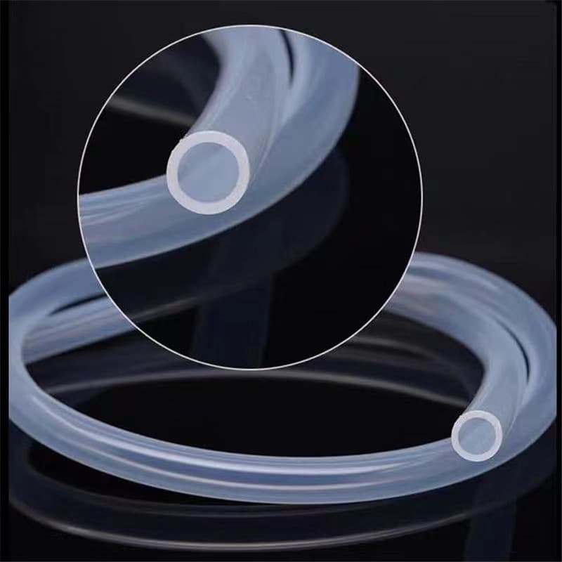 Food-grade silicone tube factory stock semi-transparent silicone hose silicone rubber sleeve cuttable silicone straw
