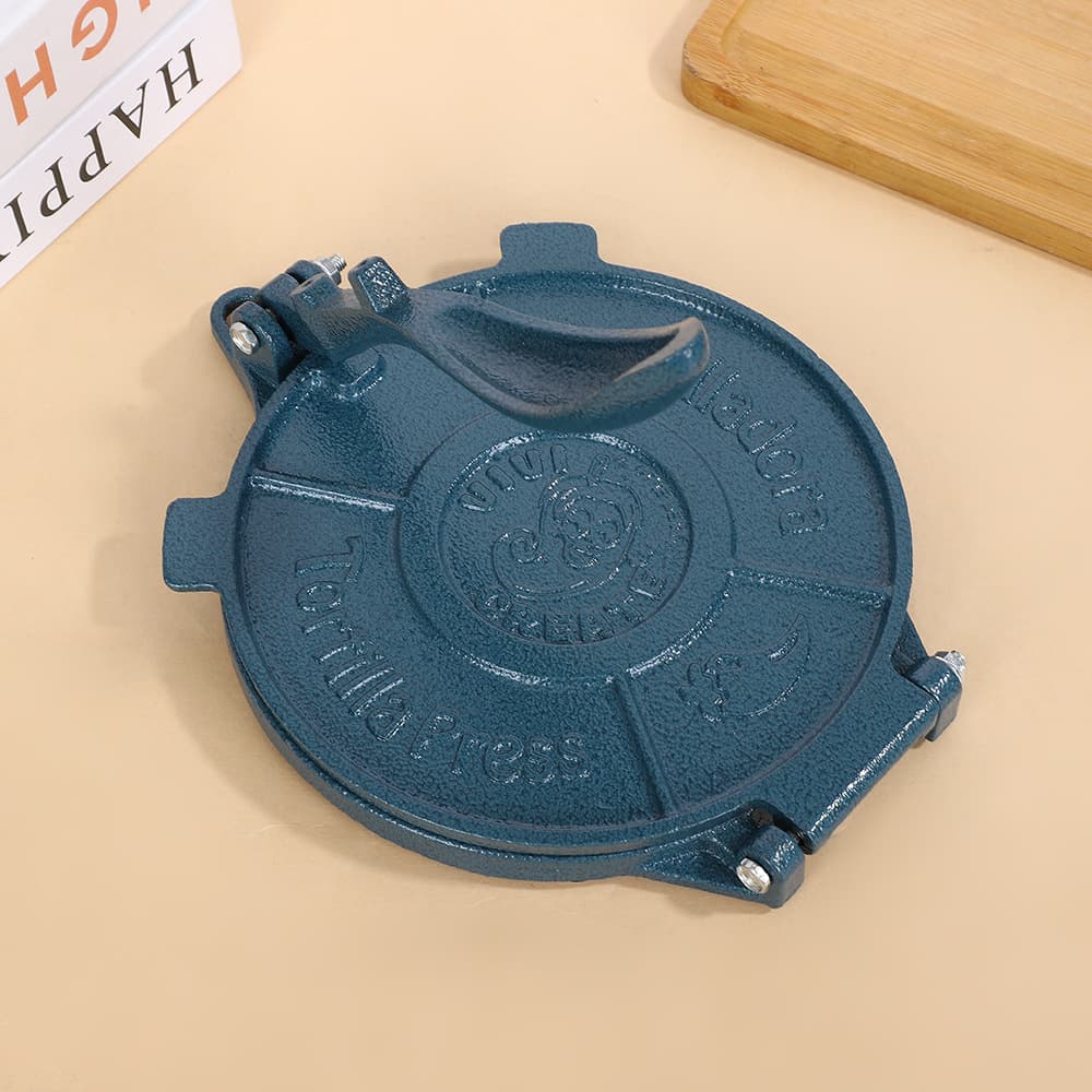 Cross-border 8-inch cake press Mexican cake press for making dumplings with hand-held cake pressing 20CM cast iron cake press 8 inches