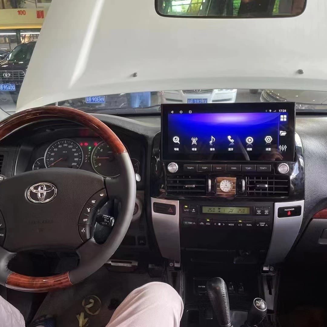 Compatible with 2003-2010 Toyota Prado 12.3-inch Android Large Screen Navigation Head Unit All-in-One