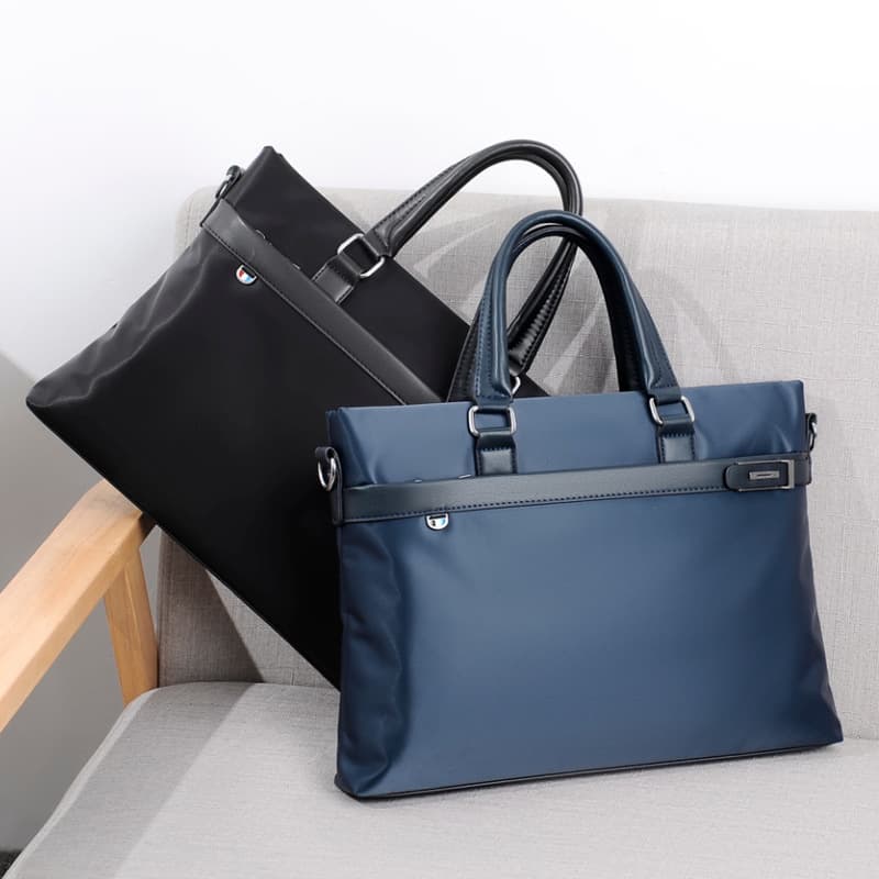 New Men's Briefcase Business Handheld Computer Crossbody Bag Oxford Fabric Casual Meeting Bag Printed Logo Wholesale