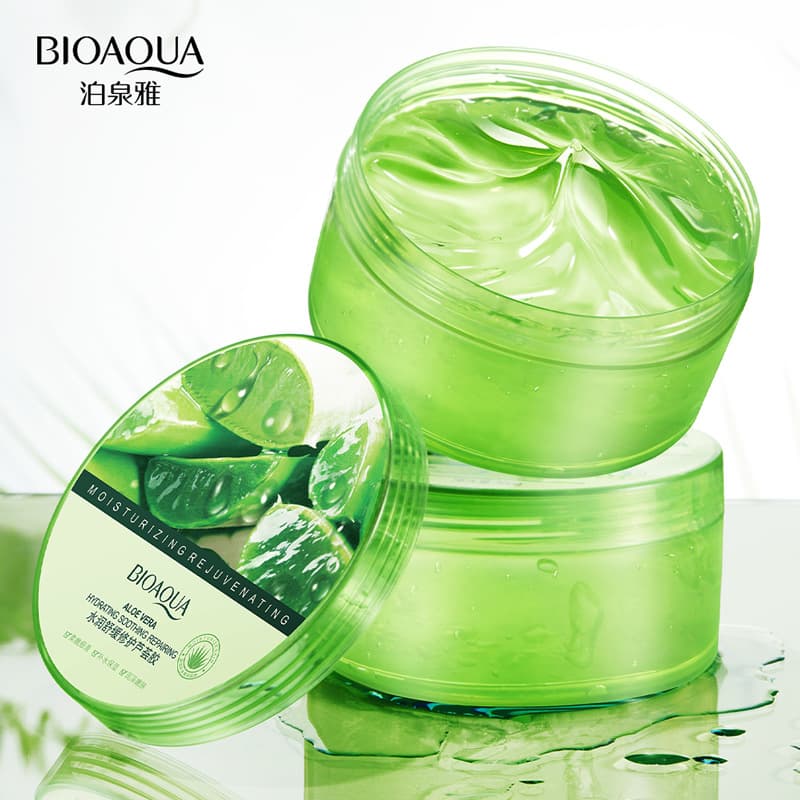 Poquanya hydrating and moisturizing aloe vera gel moisturizing and beautiful after-sun repair, moisturizing and rejuvenating aloe vera gel facial care