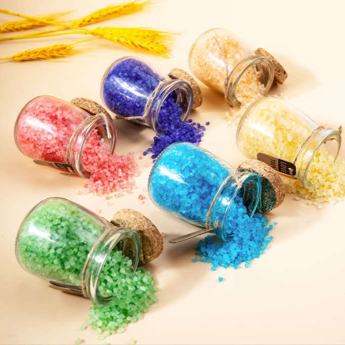 The manufacturer supplies colored salt and sand in stock, pudding bottle salt and sand, Himalayan mineral salt, Himalayan colored salt and sand